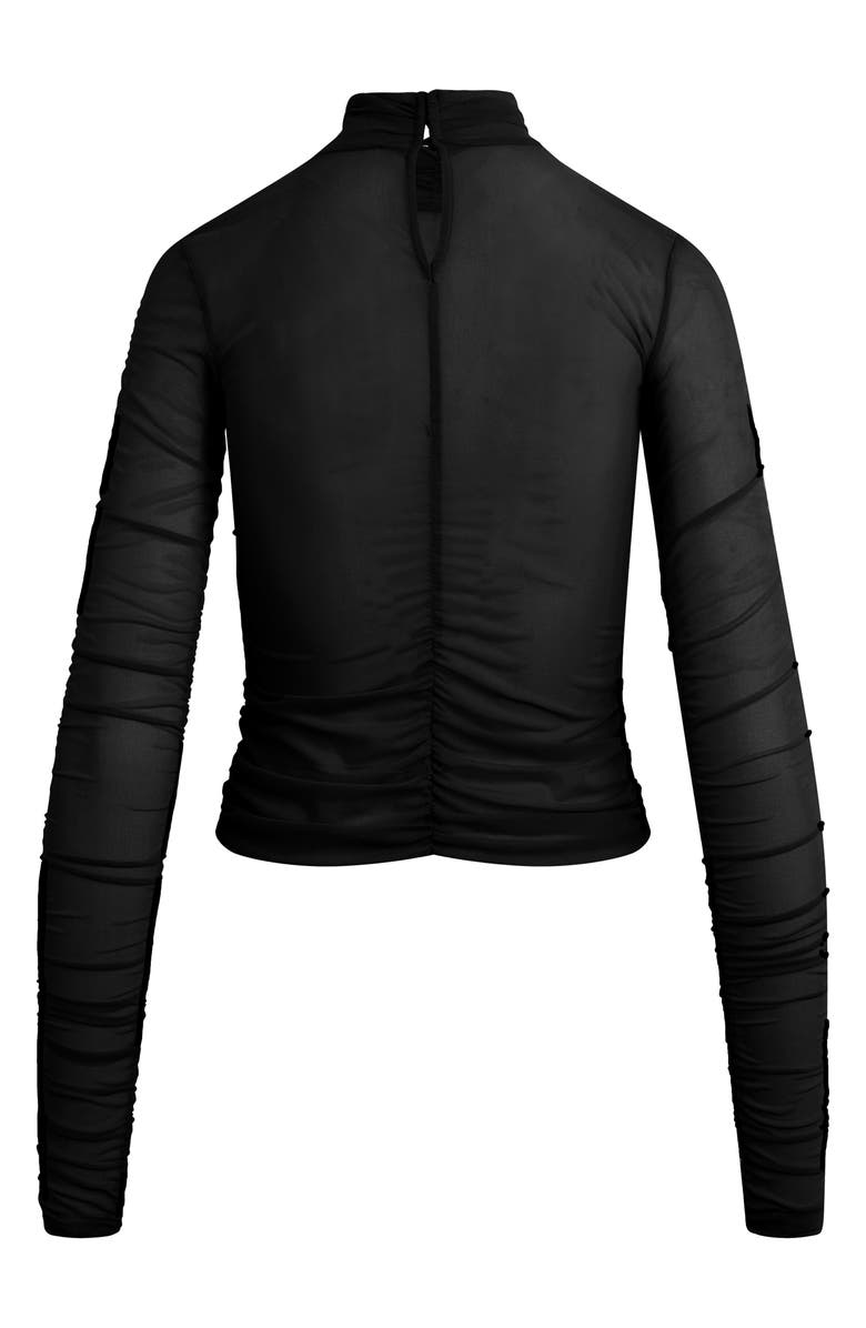 Favorite Daughter The Love Language Mesh Top, Alternate, color, Black