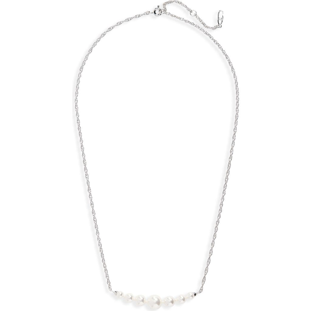 NADRI NADRI FAUX PEARL FRONTAL NECKLACE