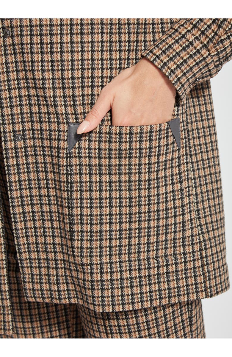 Lysse Nomad Houdstooth Plaid Overshirt, Alternate, color, Harriet Brushed Plaid