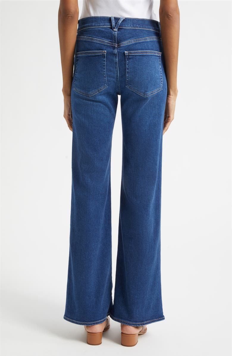 Veronica Beard Crosbie Wide Leg Jeans, Alternate, color, Bright Blue