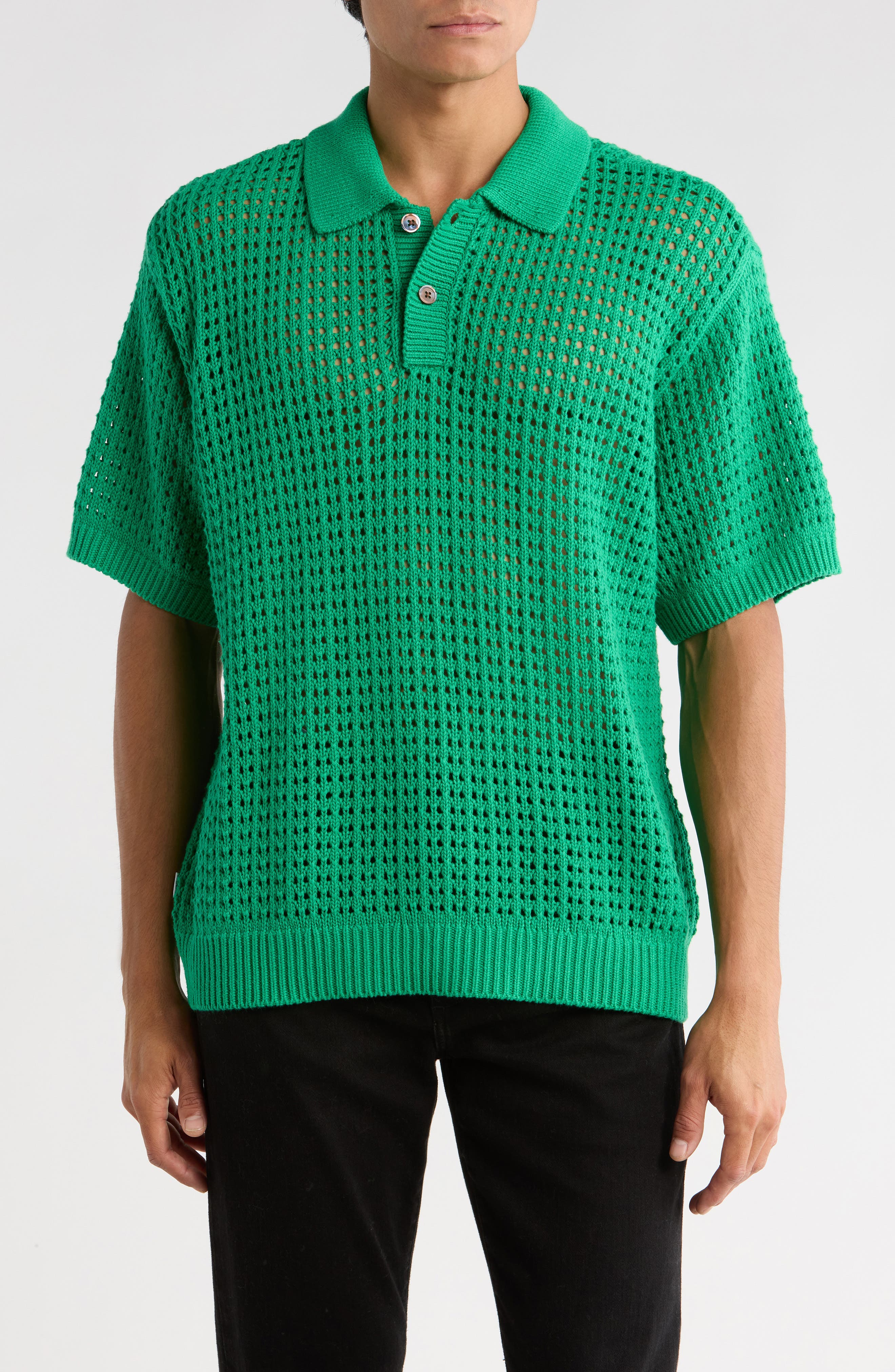 Obey Kody Open Stitch Polo