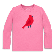Primary Kids Long Sleeve Cardinal Tee