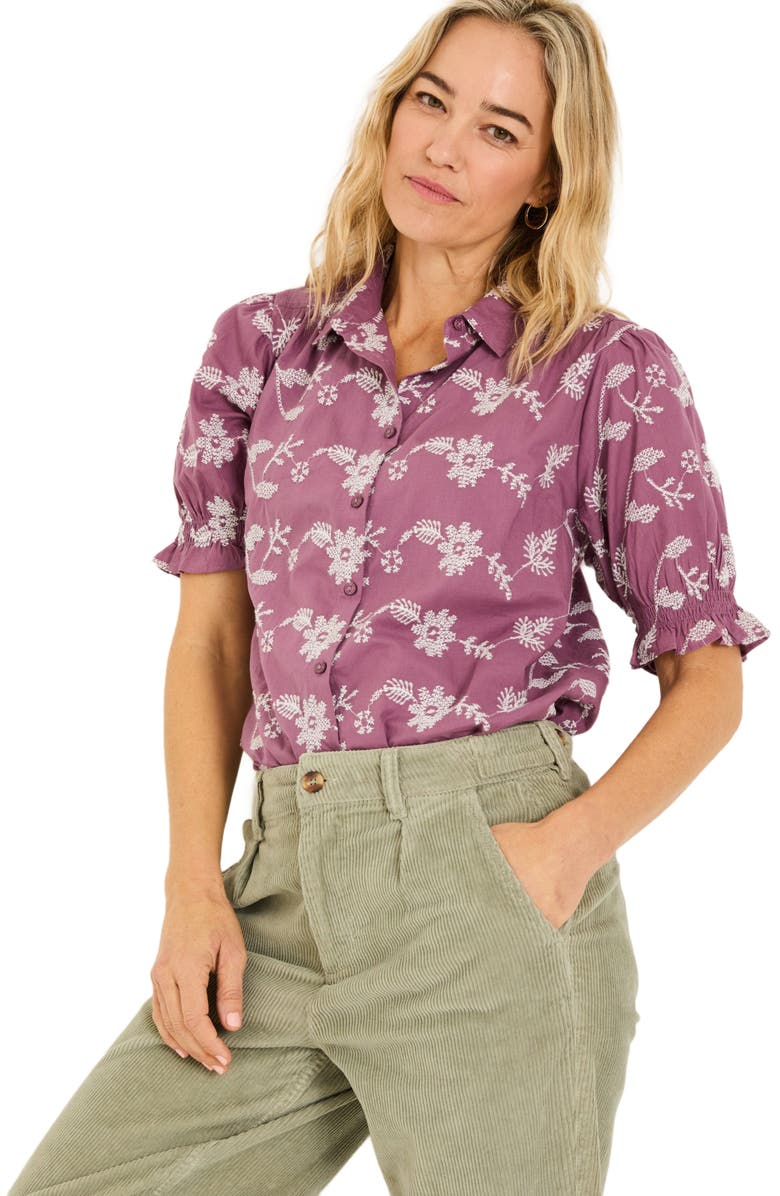 FatFace Kat Embroidered Shirt, Main, color,