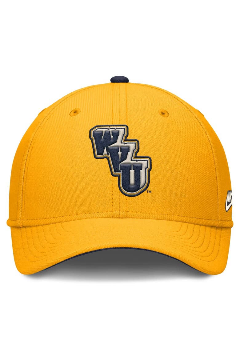 Men's Nike Gold West Virginia Mountaineers Legacy Rise Performance Flex Hat, Alternate, color, Gold