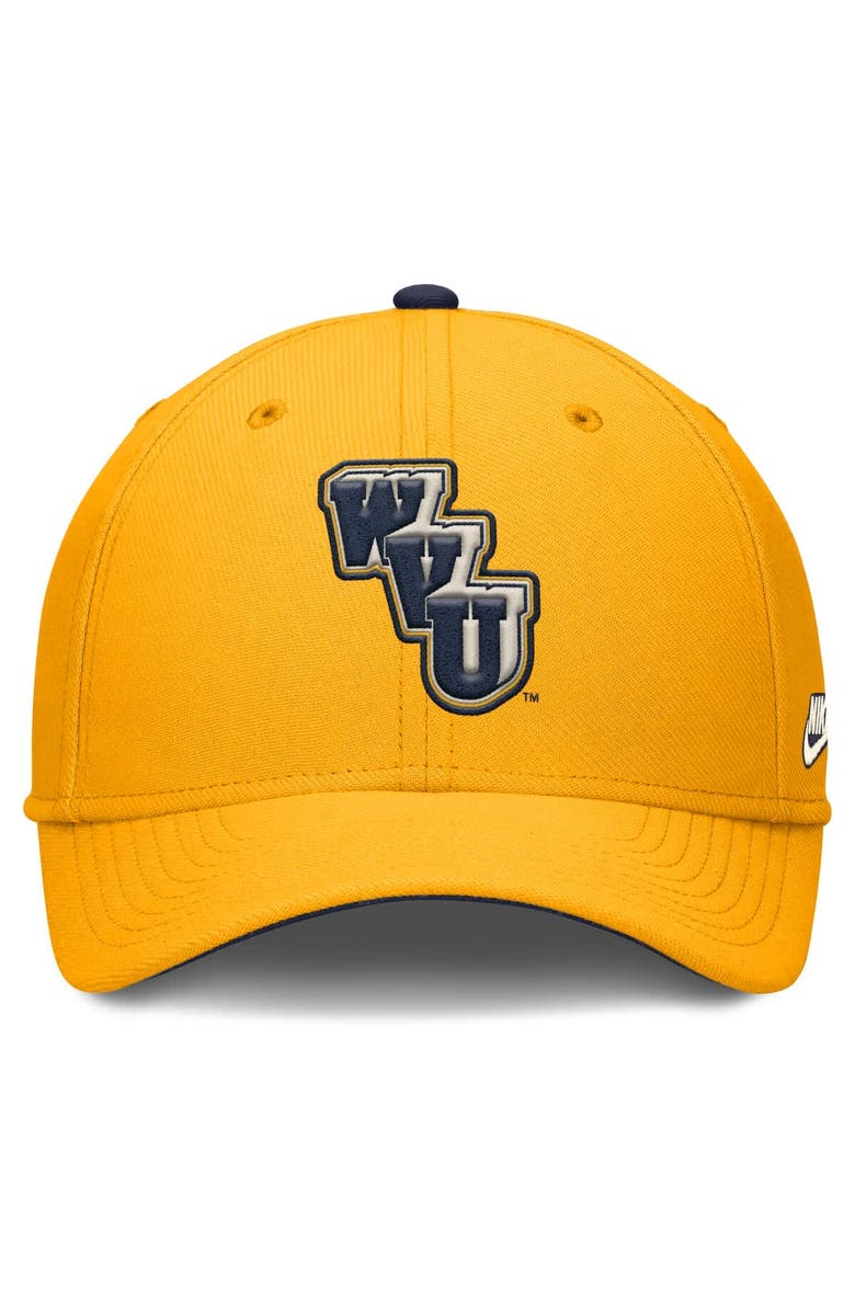 Nike Men's Nike Gold West Virginia Mountaineers Legacy Rise Performance Flex Hat, Alternate, color, Gold