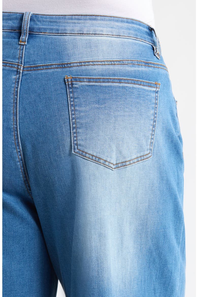 Jeanie High Waist Ankle Wide Leg Jeans, Alternate, color, DENIM-BLUE