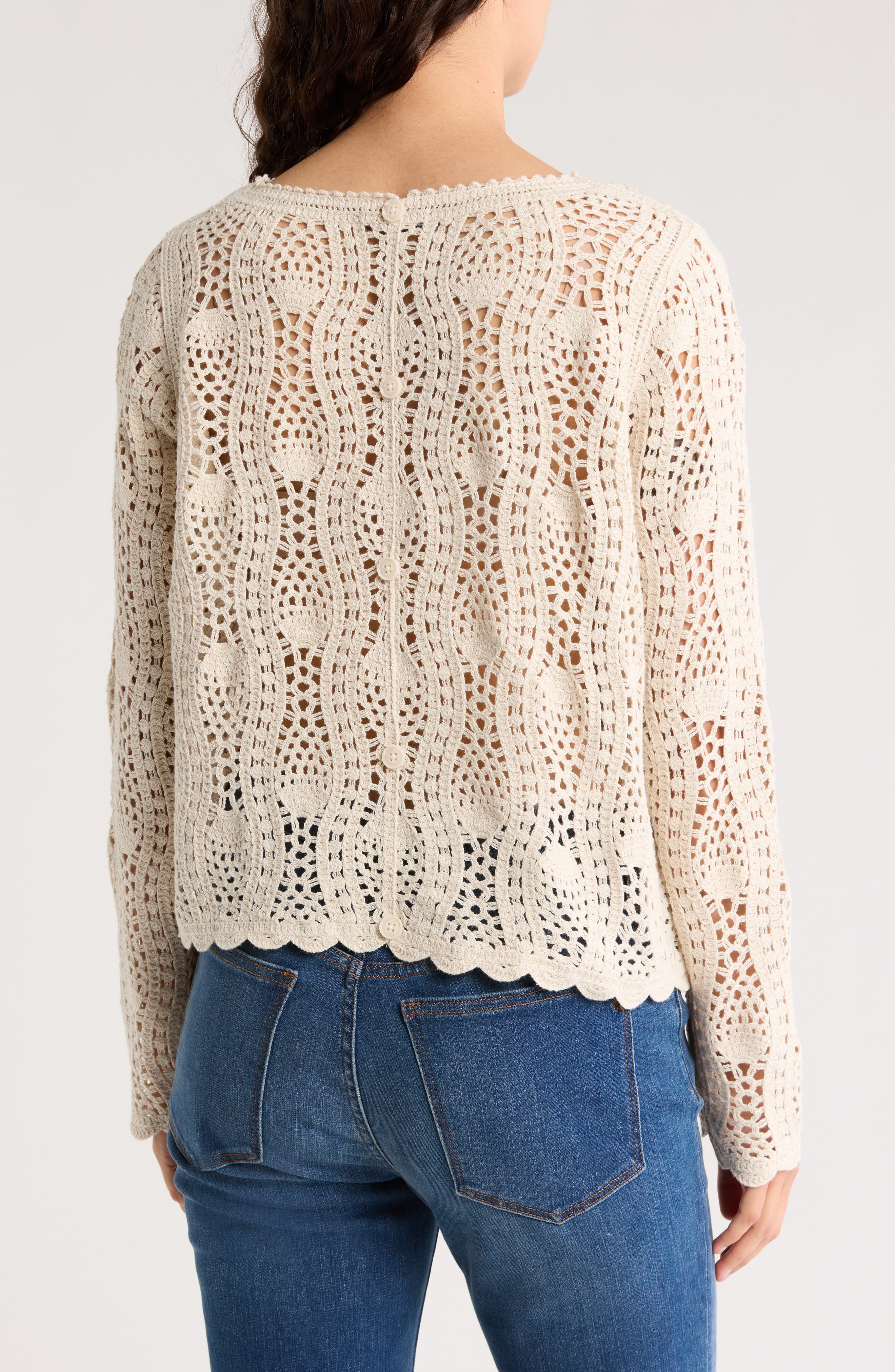 Pointelle Sweater - image 2