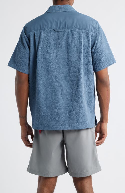 Alpha Industries Seersucker Short Sleeve Button-up Shirt