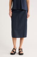 Vince Linen Blend Slip Skirt