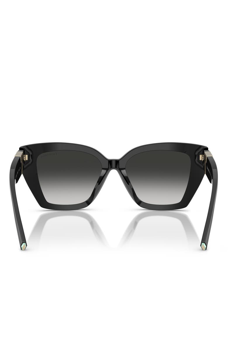 Tiffany & Co. 52mm Gradient Square Sunglasses, Alternate, color, Black / Grey Gradient