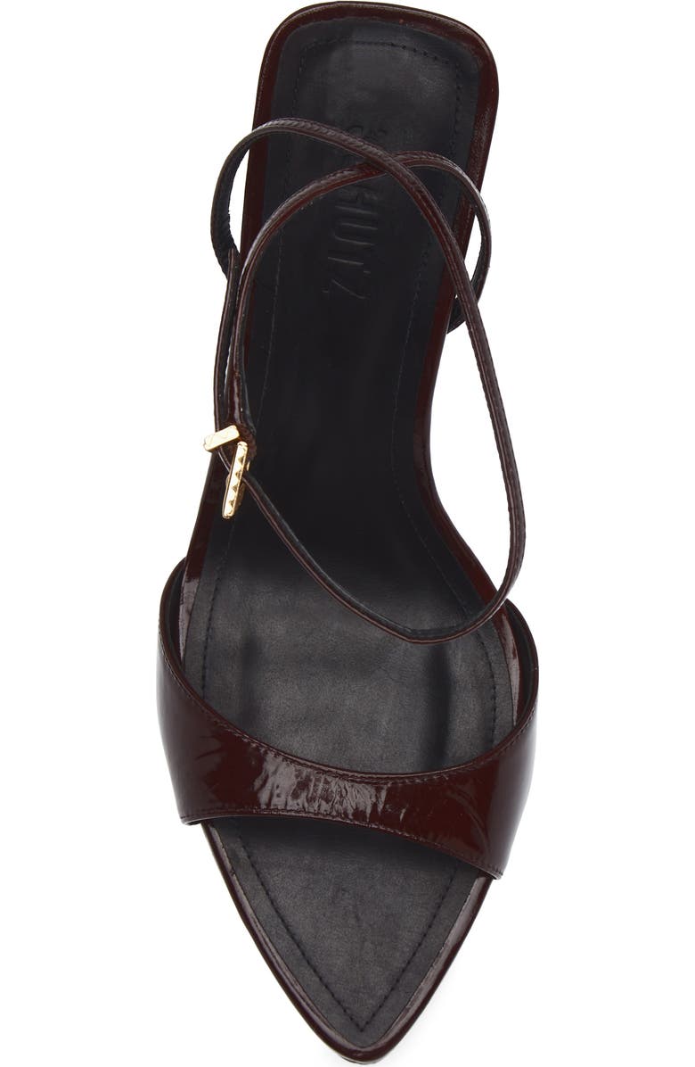 Schutz Elodie Ankle Strap Slide Sandal, Alternate, color, Maplewood