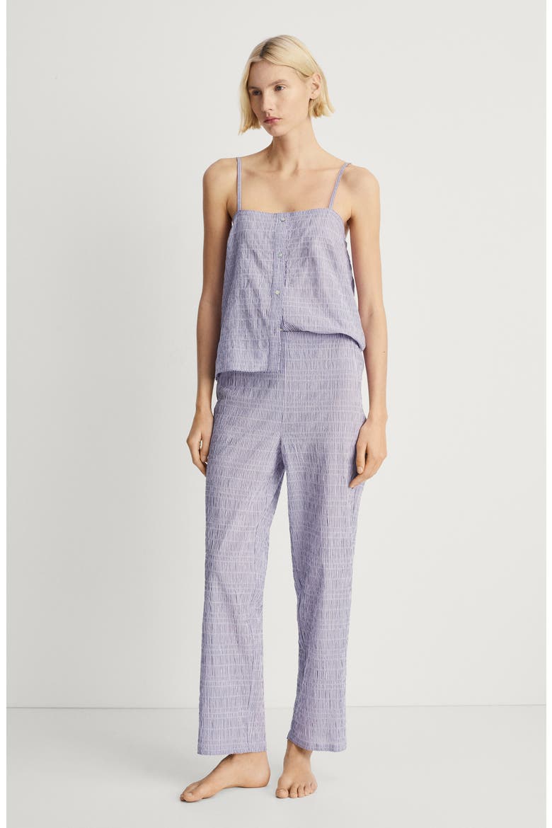 Stripe Stretch Cotton Pajama Pants, Alternate, color, LILAC