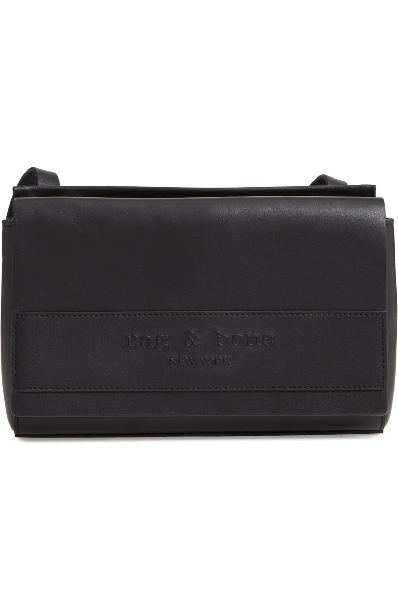 rag & bone Walker Leather Crossbody Bag, Main, color,