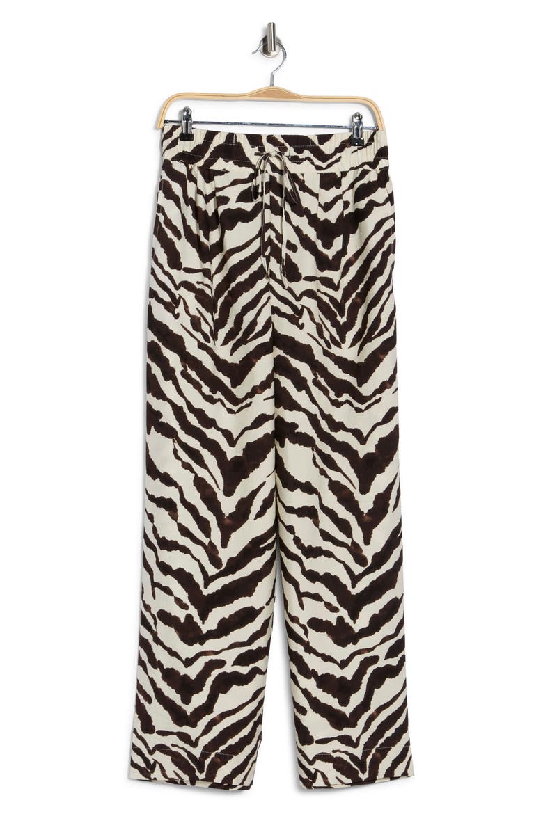Easygoing Printed Drawstring Pants, Alternate, color, RUN WILD GREEN