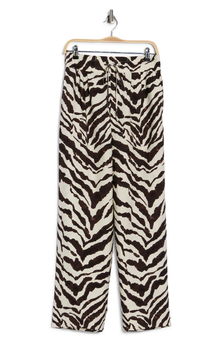 Sanctuary Easygoing Printed Drawstring Pants, Alternate, color, Run Wild Green