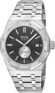 GEVRIL Gotham Bracelet Watch, 41mm