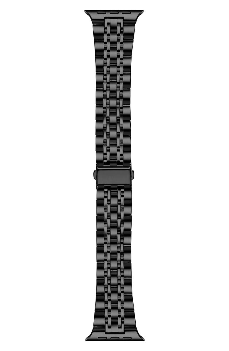 The Posh Tech 22mm Apple Watch<sup>®</sup> Bracelet Watchband, Alternate, color, Black