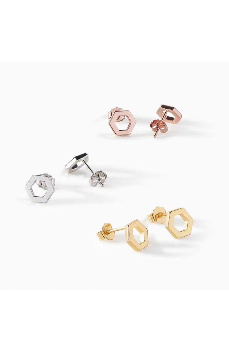 Ora Ana The Helena Stud Earrings, Alternate, color, Sterling Silver