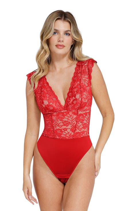 Shapewear Sculpting Lace Bodysuit