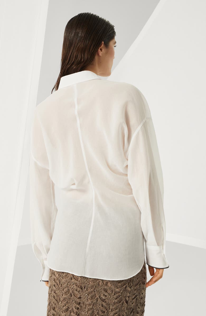 Brunello Cucinelli Organza shirt, Alternate, color,