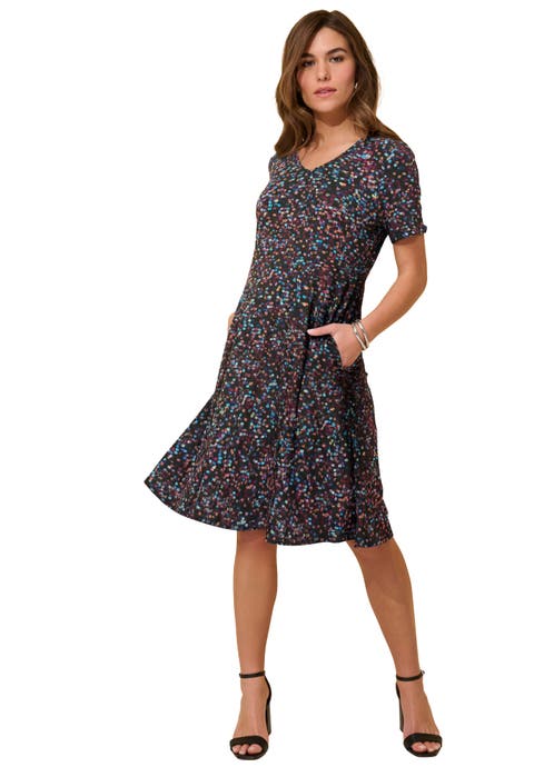 Plus Size Stretch Knit Pocket Swing Dress