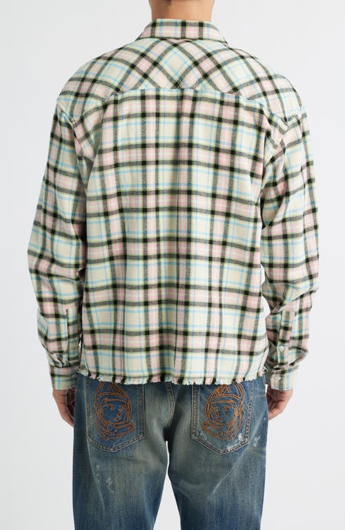 Billionaire Boys Club Bb Dust Storm Plaid Button-up Shirt In Green