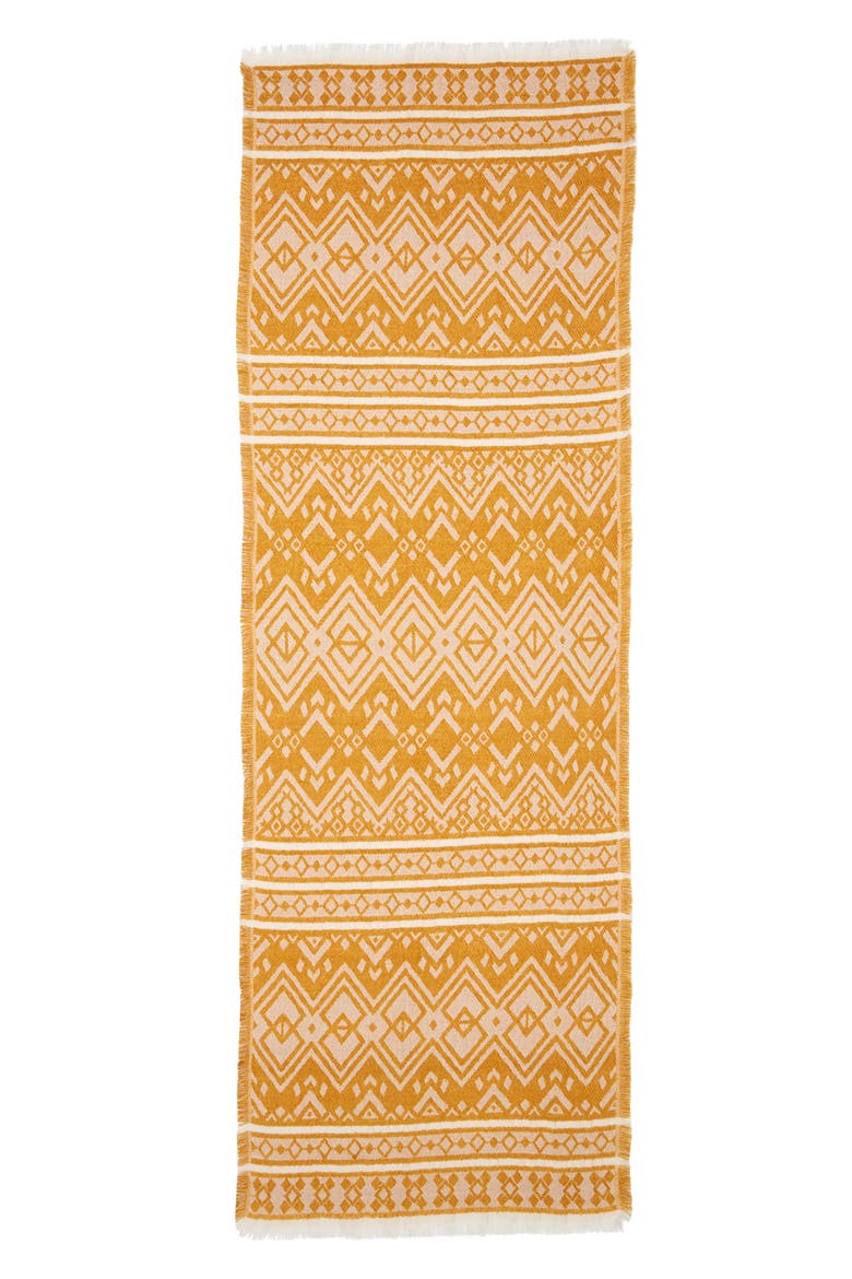 Geometric Jacquard Scarf, Alternate, color, MYSTIC YELLOW MULTI
