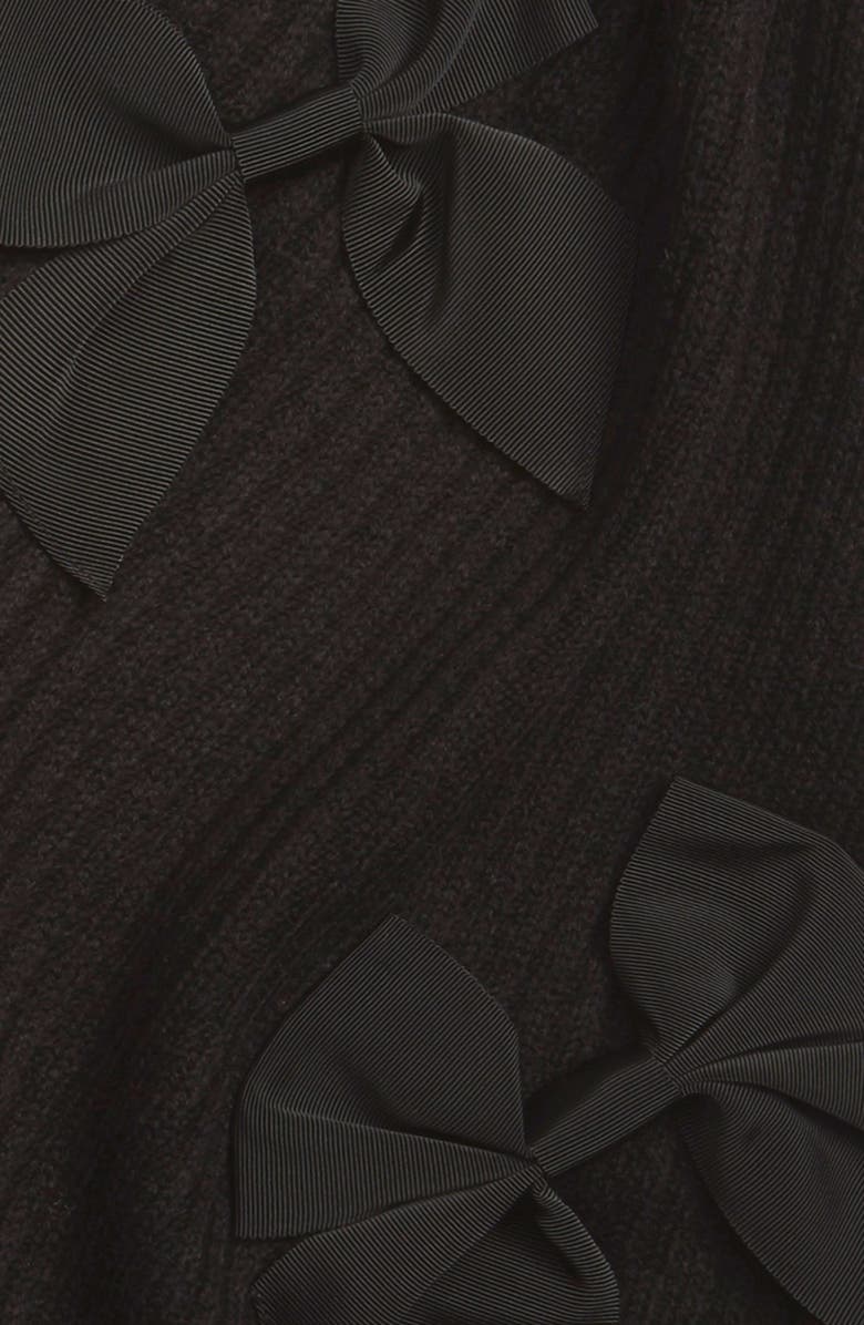 Kate Spade New York bow rib knit scarf, Alternate, color, 