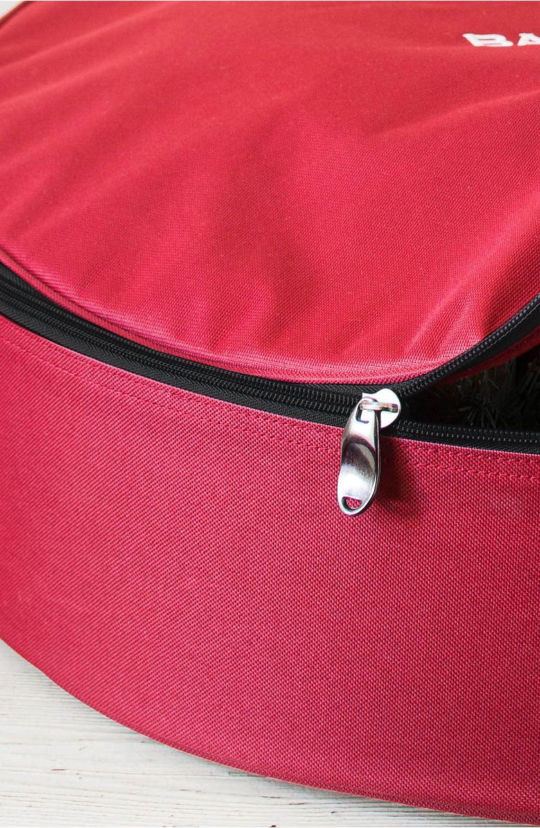 Balsam Hill Wreath Storage Bag, Alternate, color, Red