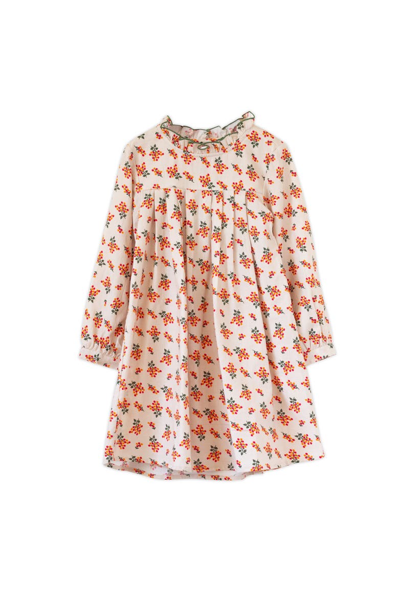 Little Kid  Myrtle Pleated Dress, Main, color, Autumn Floral