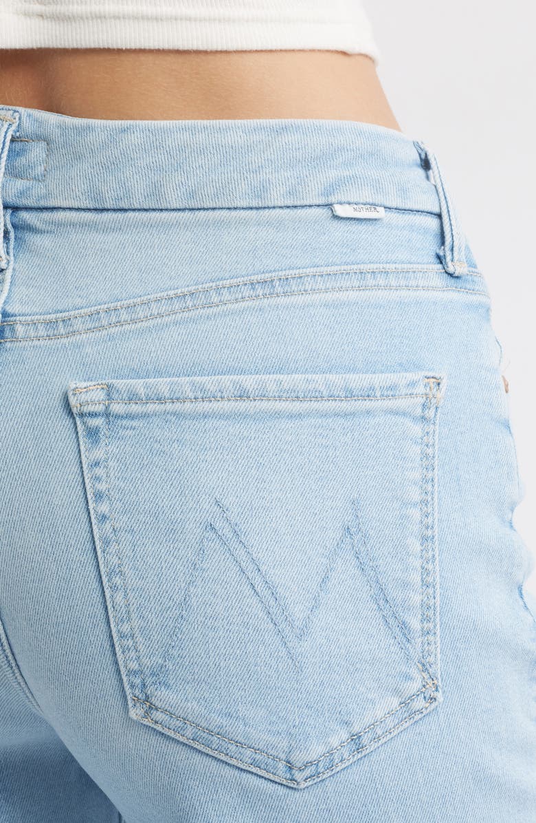 MOTHER The Roller Sneak Wide Legs Jeans, Alternate, color, Ball Is In Your Court