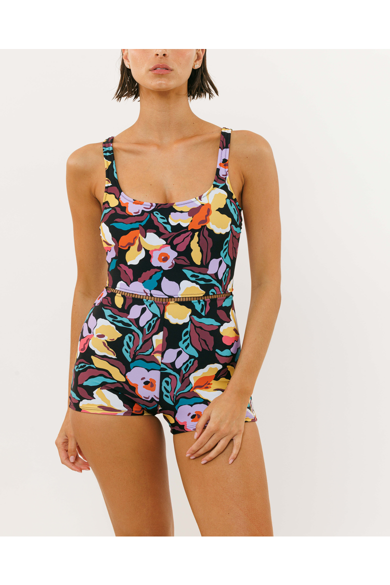 Onepiece Shimi, Alternate, color, Black Flowrs