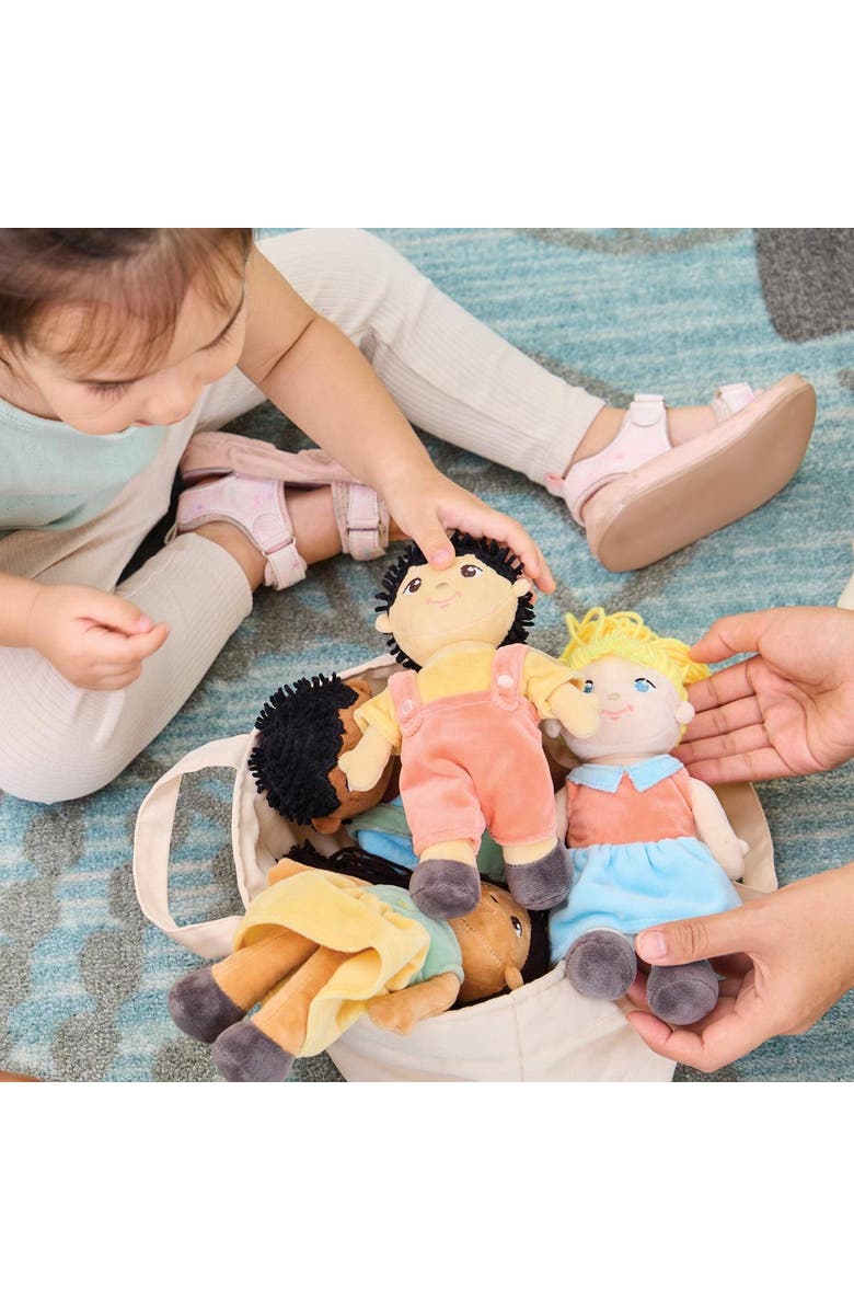 Kaplan Early Learning Company Multicultural Soft Dolls - Set of 4, Alternate, color, Multicolored