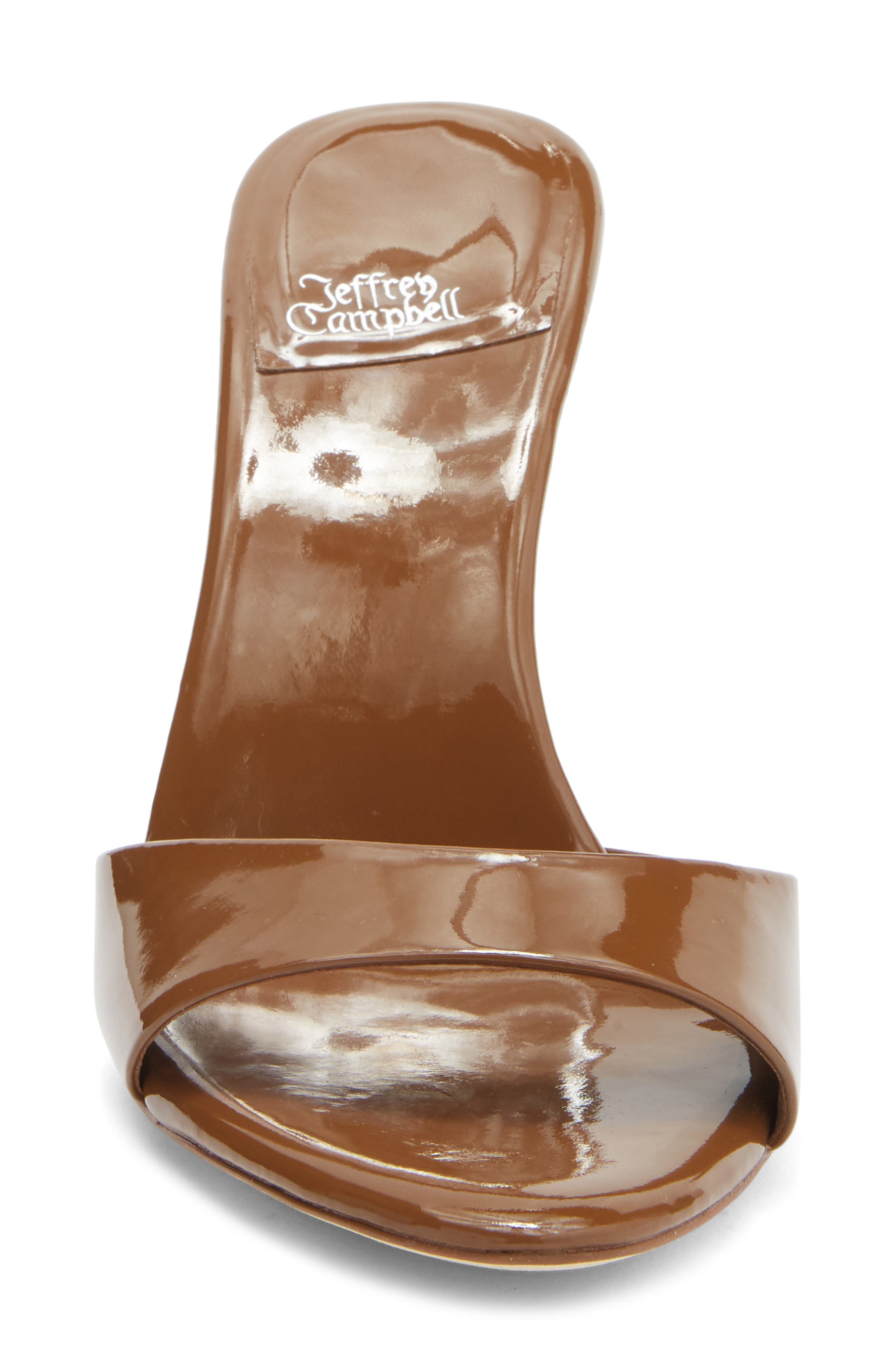 Ce-Soire Slide Sandal, Alternate, color, COFFEE PATENT