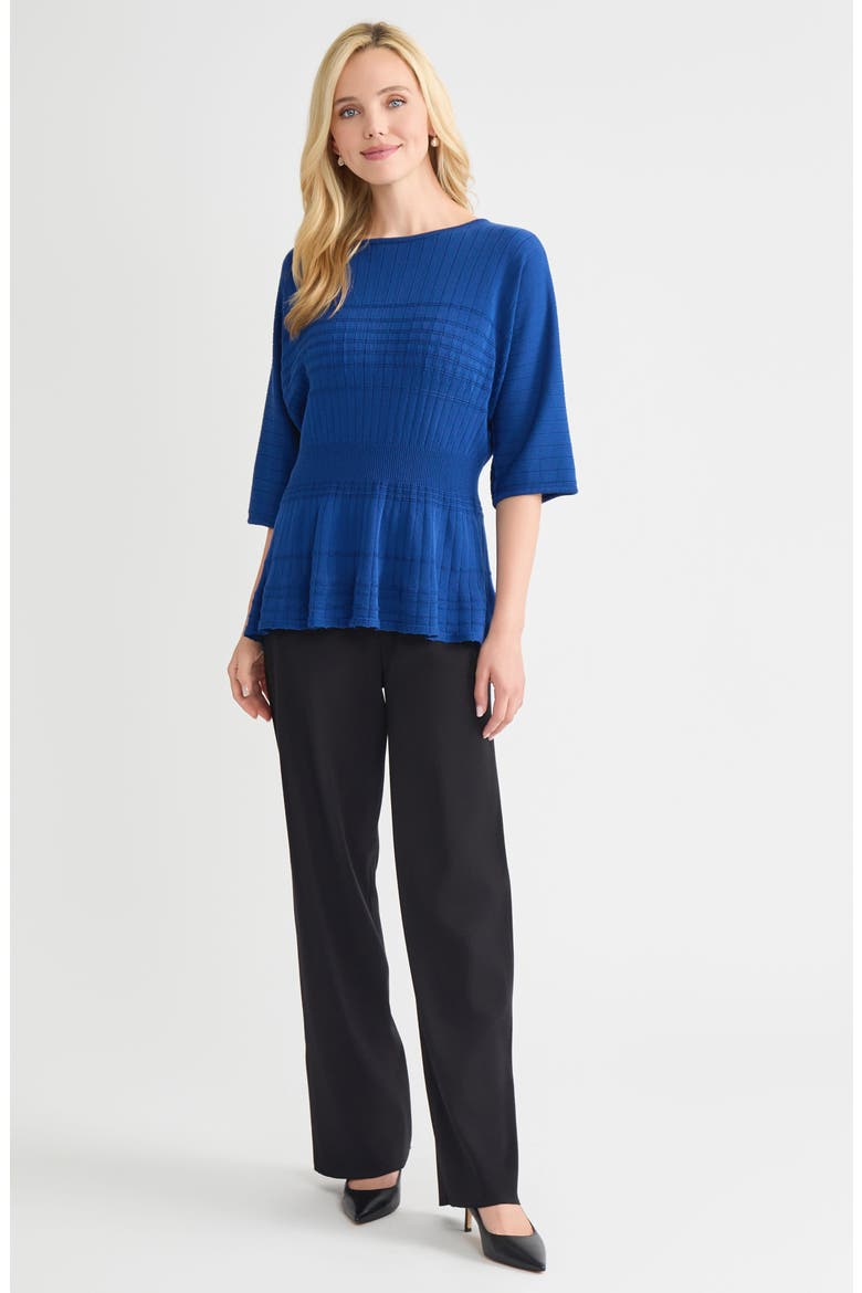 Dolman Sleeve Rib Sweater, Alternate, color, LAZULI BLUE