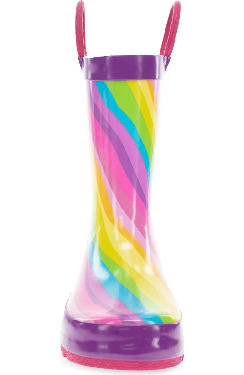 Western Chief Kids' Rainbow Waterproof Rain Boot, Alternate, color,