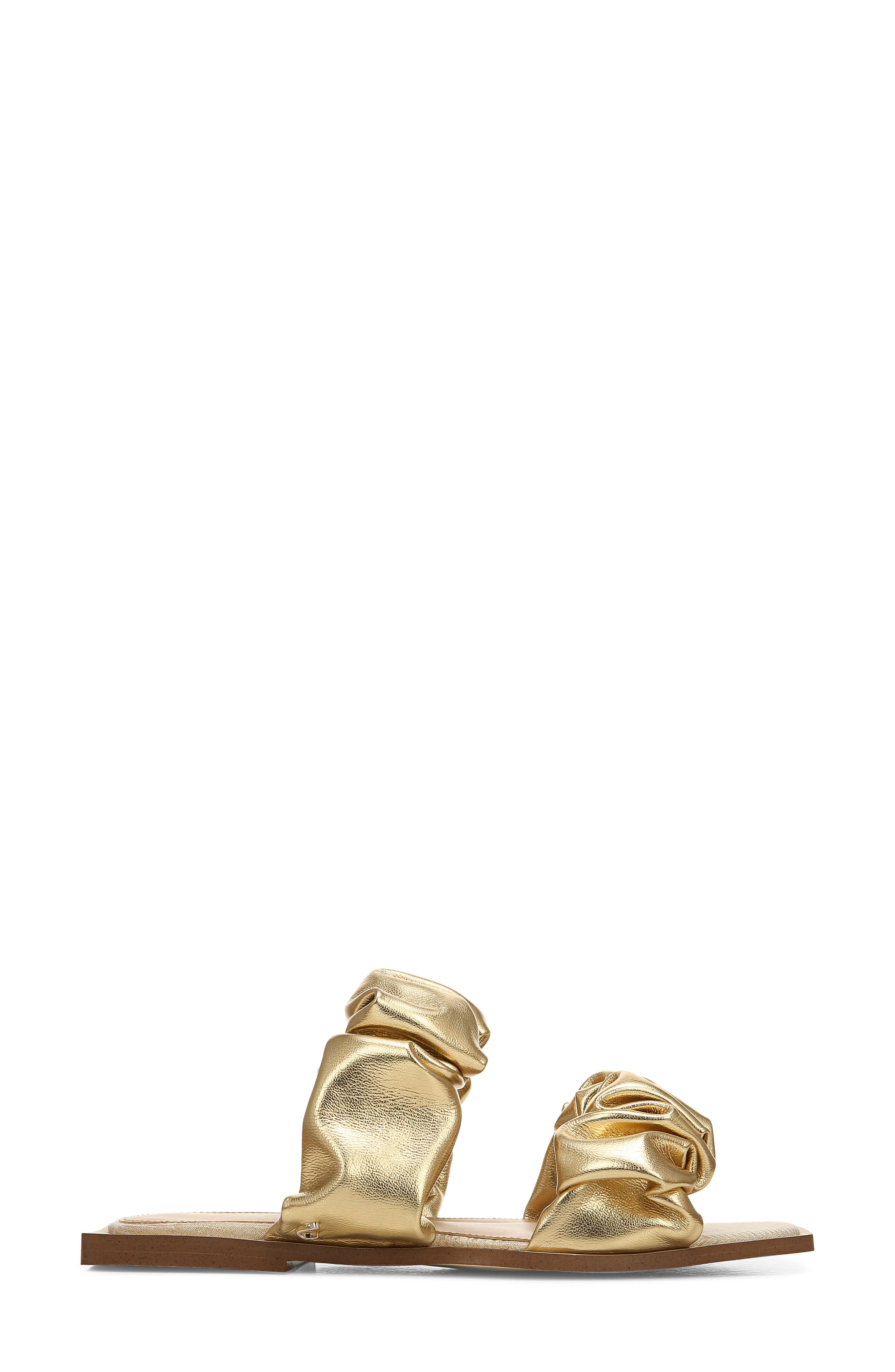 Circus by Sam Edelman Iggy Slide Sandal, Alternate, color, PURE GOLD NAPPA LEATHER