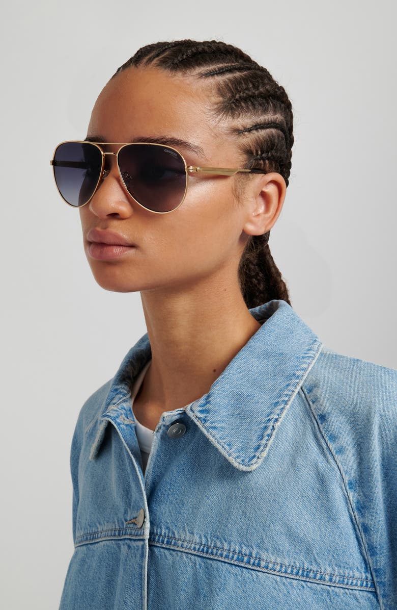 Carrera Eyewear 60mm Gradient Pilot Sunglasses, Alternate, color, 