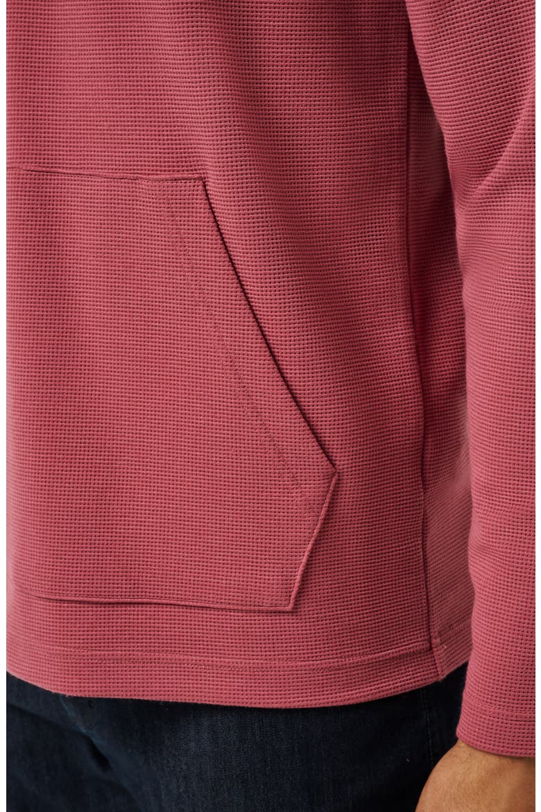 Thermal Quarter Zip Pullover, Alternate, color, ROAN ROUGE