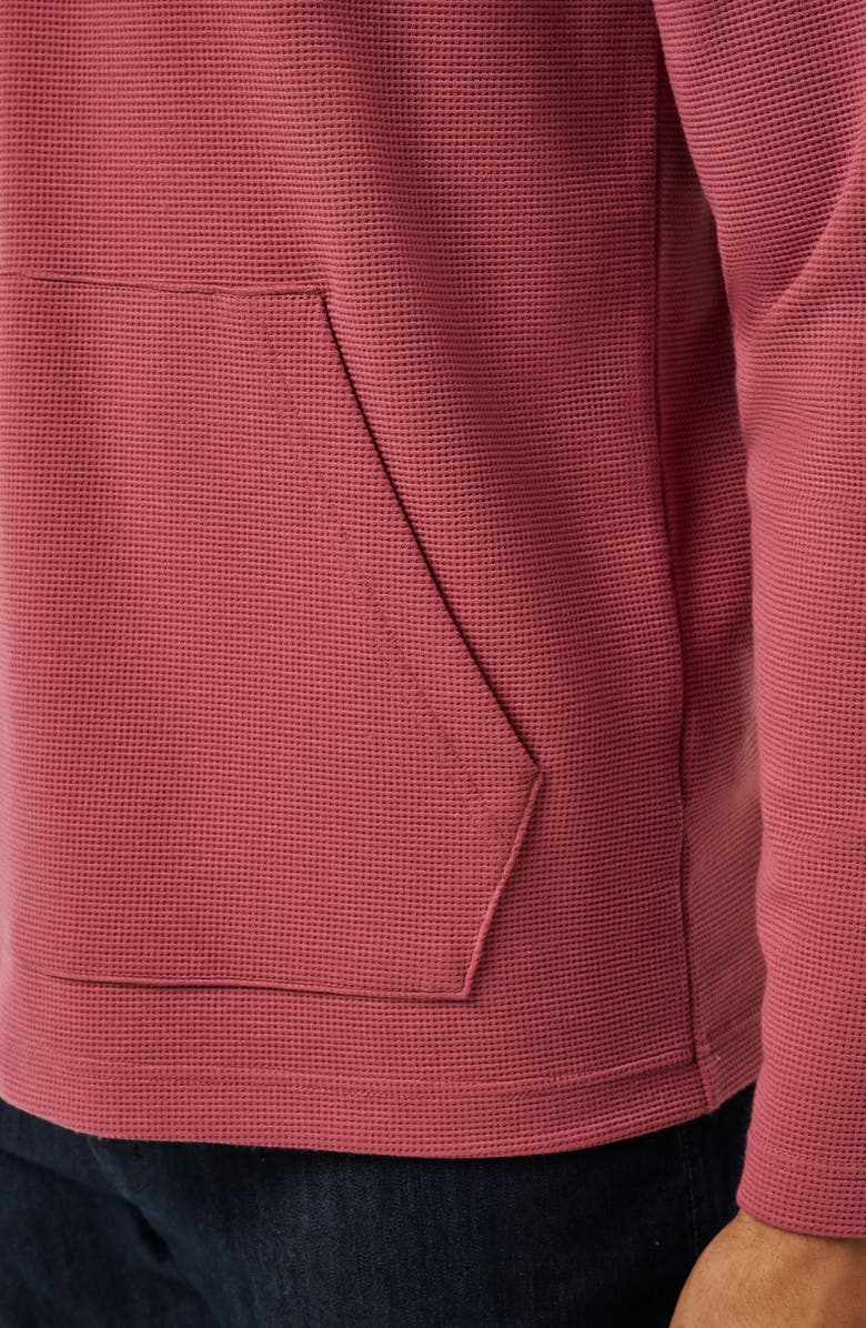 TravisMathew Thermal Quarter Zip Pullover, Alternate, color, Roan Rouge