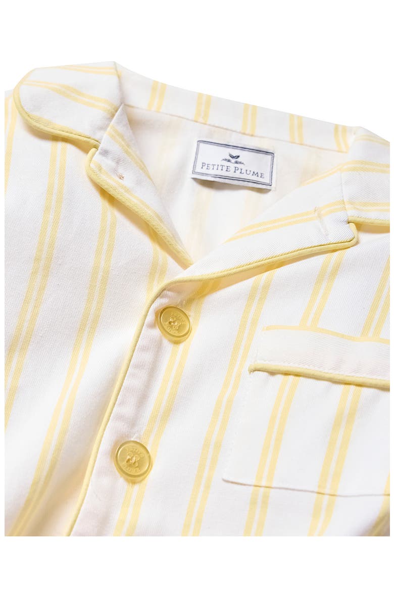 Sunny Stripe TWill Pajamas, Alternate, color, YELLOW