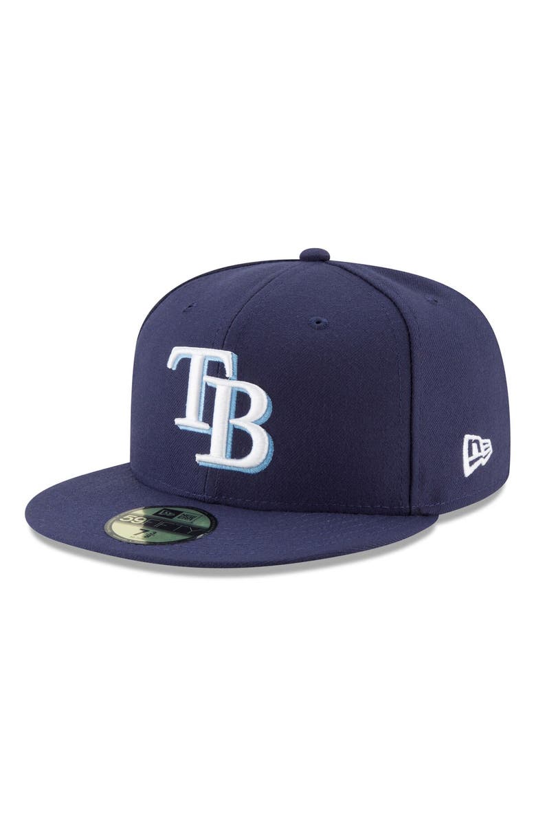 New Era Men's New Era Navy Tampa Bay Rays 2024 MLB World Tour: Dominican Republic Series 59FIFTY Fitted Hat, Alternate, color, 