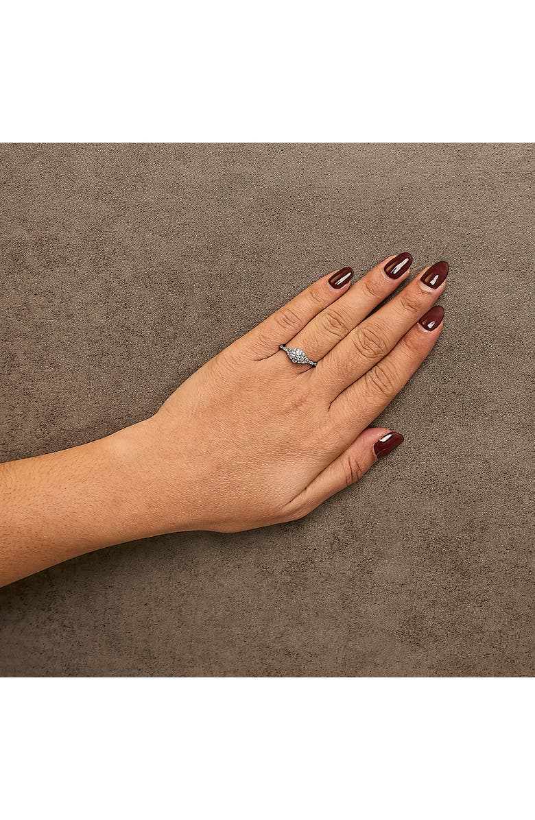 Haus of Brilliance 14K White Gold 1/2 Cttw Lab Grown Diamond Vintage Style Engagement Ring, Alternate, color, White