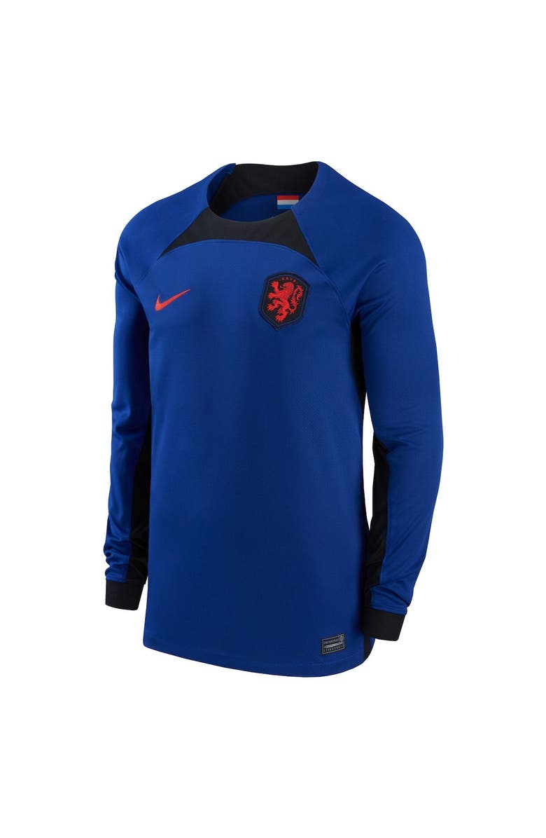 Nike Men's Nike Blue Netherlands National Team 2022/23 Home Breathe Stadium Replica Blank Long Sleeve Jersey, Alternate, color, 