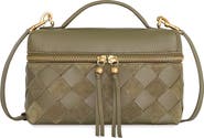 Rebecca Minkoff Frankie Woven Leather Train Case