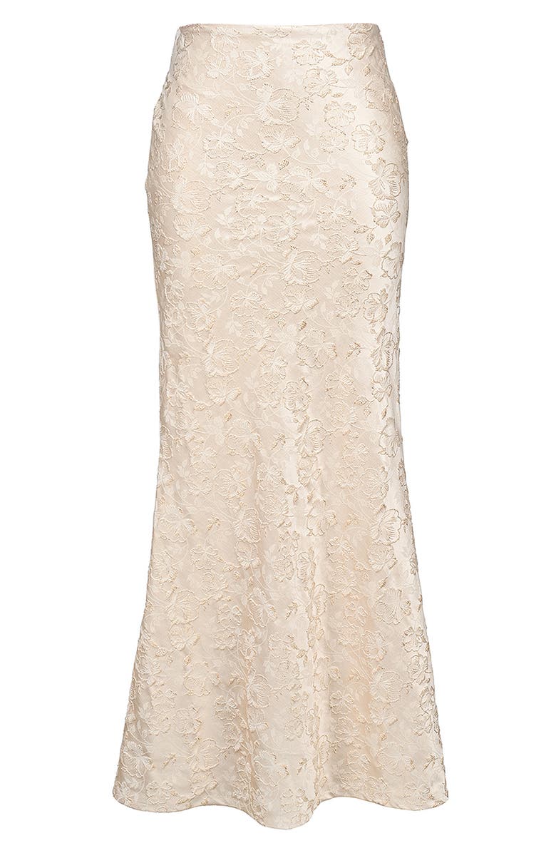 HOUSE OF CB Mara Embroidered Maxi Skirt, Alternate, color, Ivory