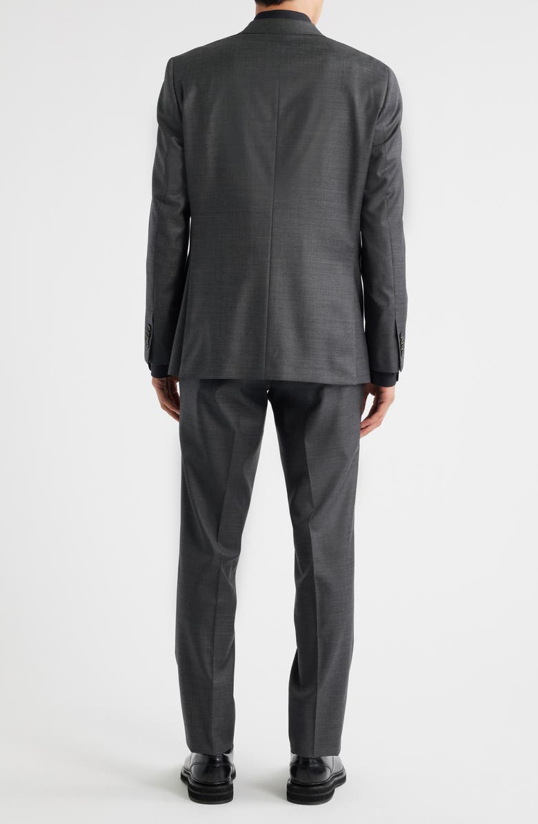 Jack Victor Stacie Trim Fit Solid Grey Stretch Super 110s Suit, Alternate, color, Charcoal