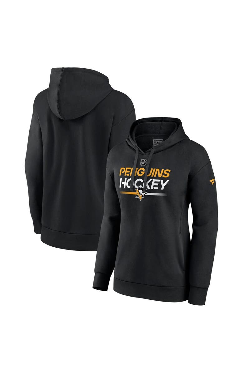 FANATICS Women's Fanatics Branded  Black Pittsburgh Penguins Authentic Pro Pullover Hoodie, Alternate, color, 