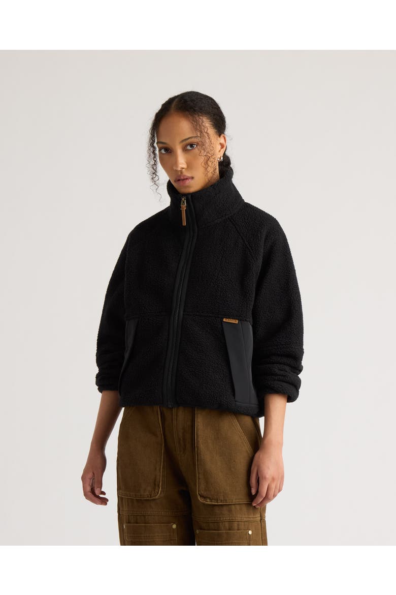 Becassine Fleece Pullover, Main, color, BLACK