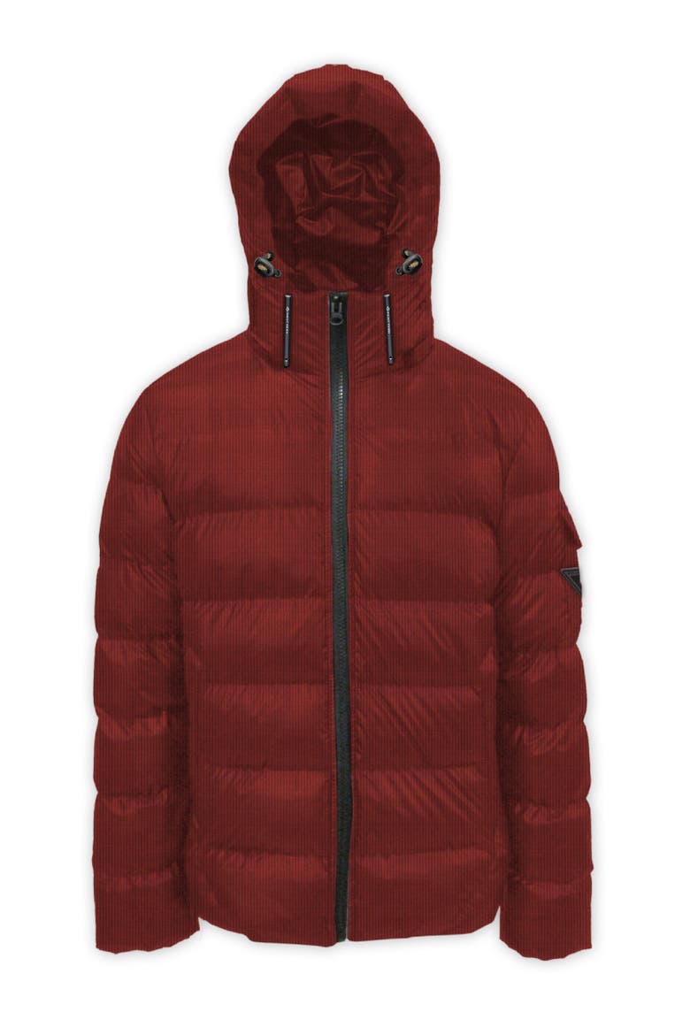 FINE CORDUROY PUFFER JACKET, Main, color, Brandy